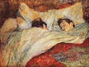 Henri De Toulouse-Lautrec The bed Norge oil painting reproduction